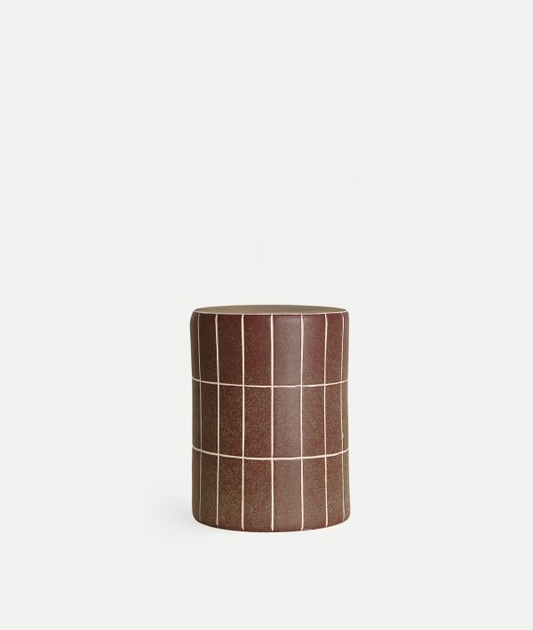 TANK SIDE TABLE IN BROWN
