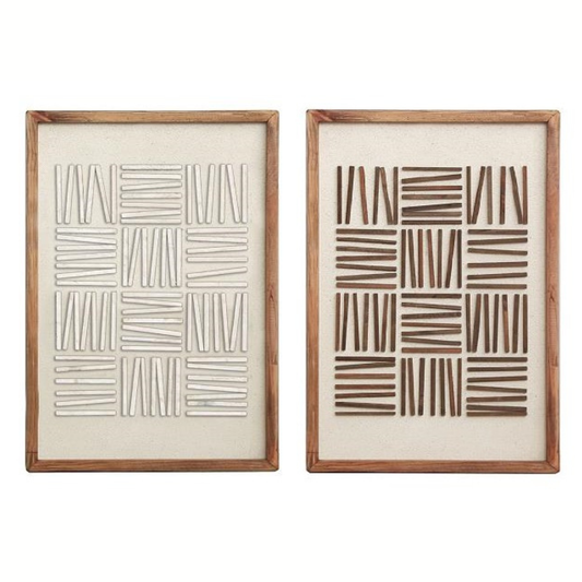 PICTURE RECYCLED WOOD 42/62 SET 2