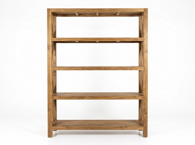 SHELF MADE FROM RECYCLED TEAK WOOD