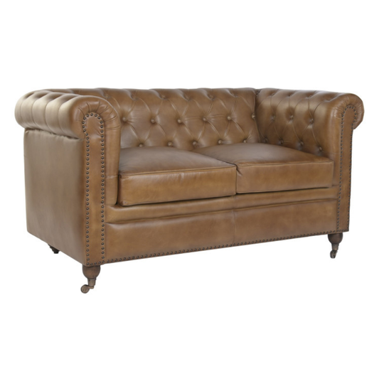 LEATHER SOFA JOHN 148cm