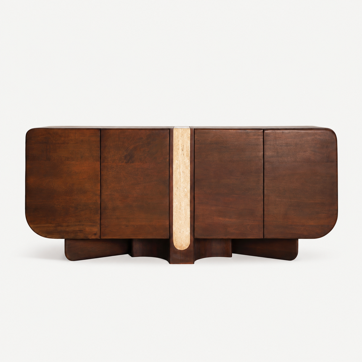 BRAINE SIDEBOARD FROM MANGO WOOD AND TRAVERTINE