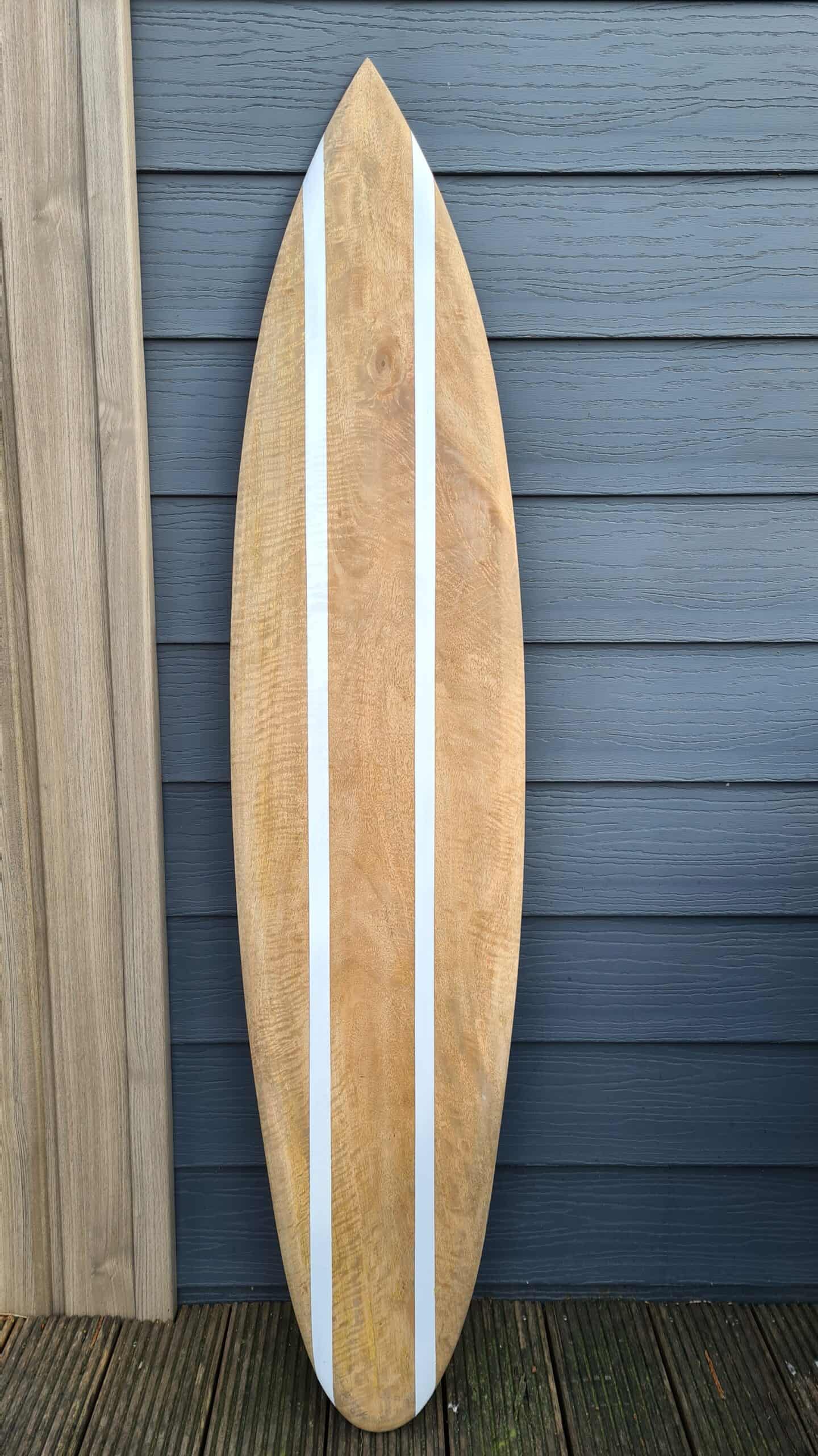 SURFBOARD BOUBLE WHITE STRIPE