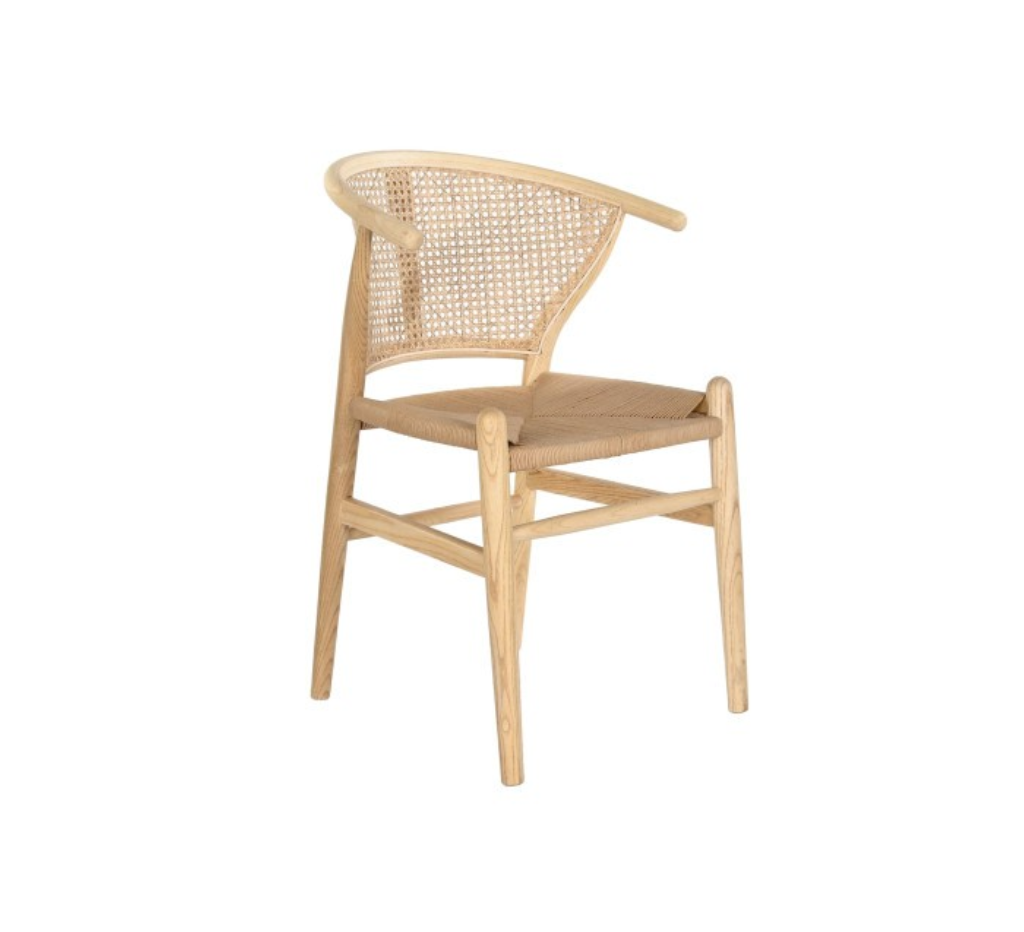 ELM WOOD&RATTAN CHAIR 14