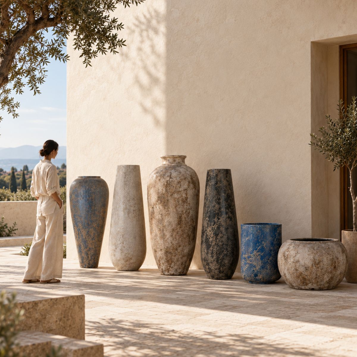 AMPHORA ANTIQUE  BLACK 150cm