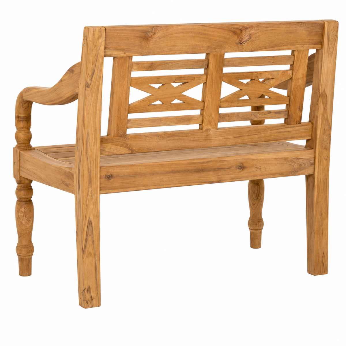 Two-Seater Teak Wood Bench