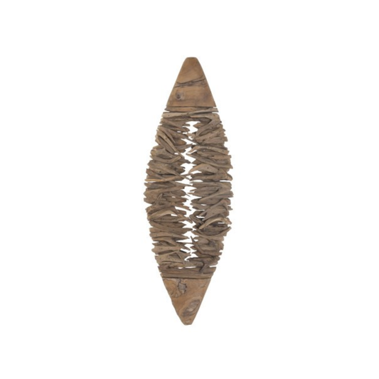 RECYCLE TEAK WOOD WALL LAMP