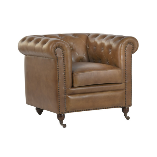 LEATHER ARMCHAIR JOHN