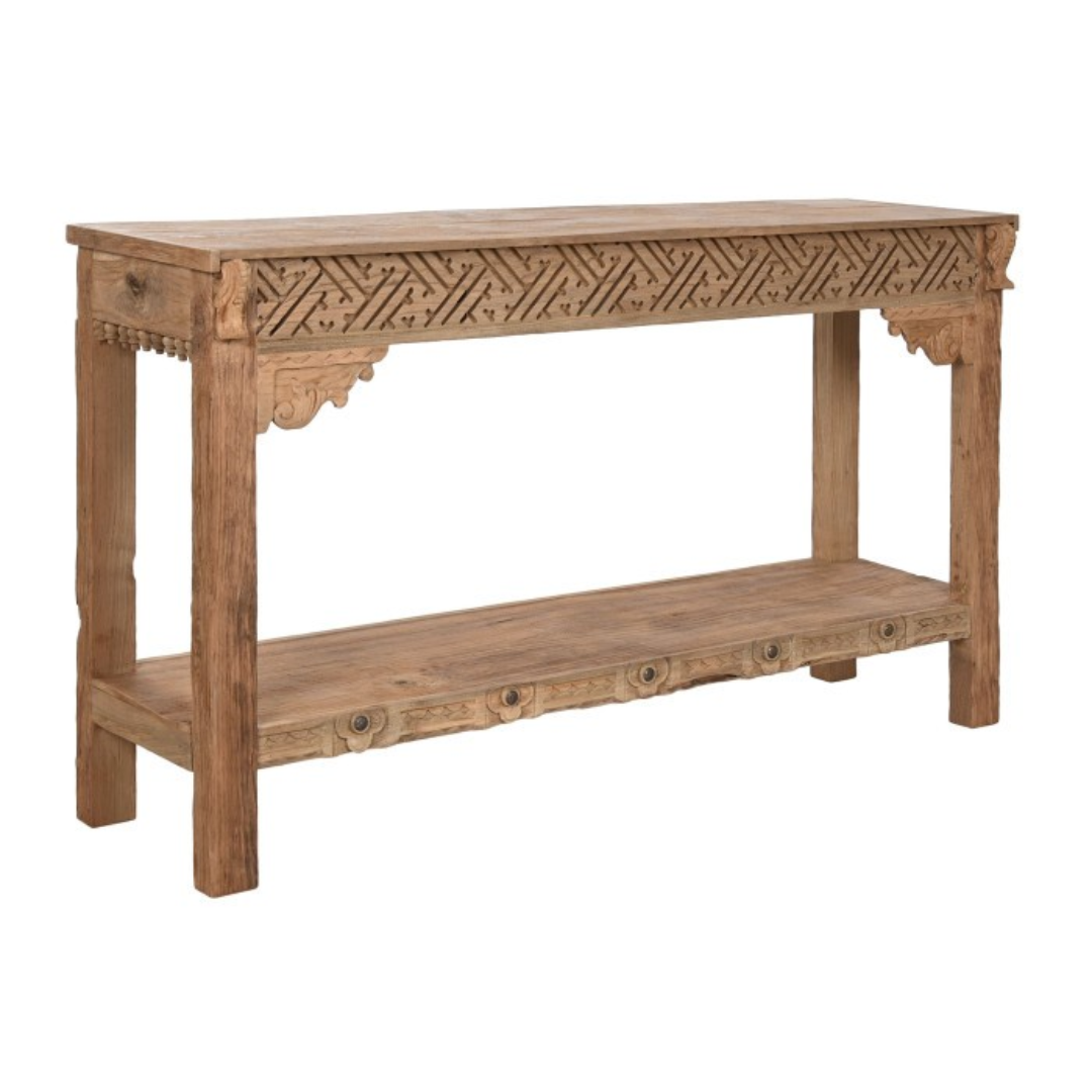 TEAK WOOD CONSOLE TABLE 140cm