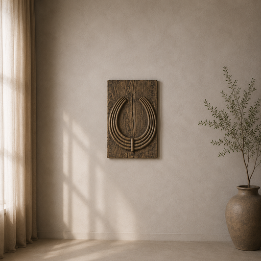DECORATIVE WALL PANEL MADE FROM RECLAIMED MANGO WOOD 44/55см