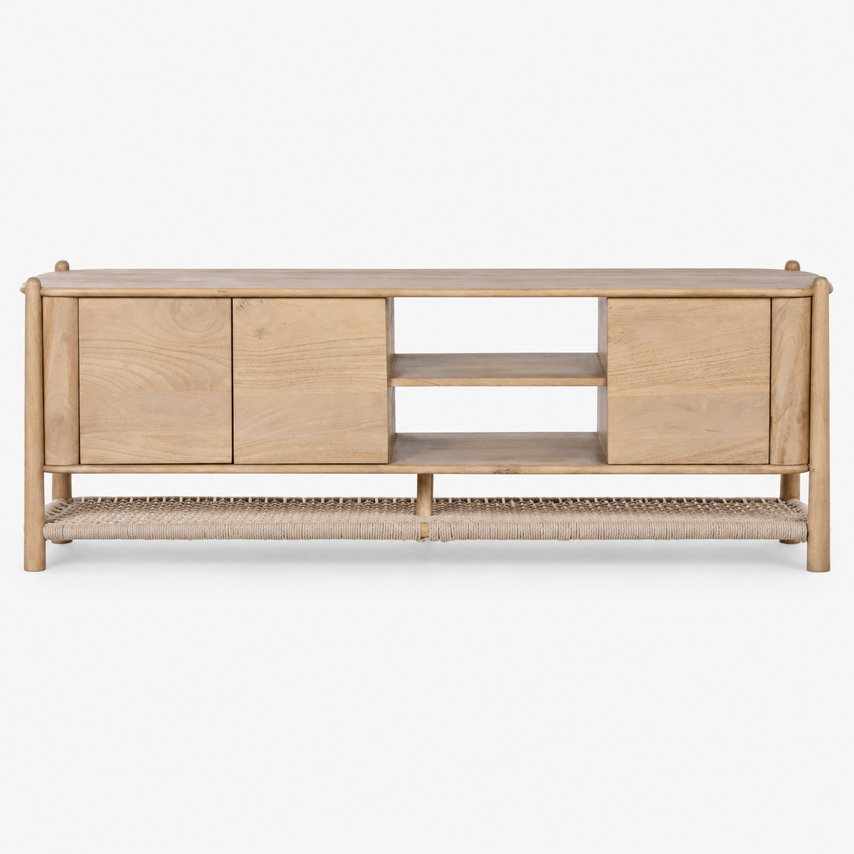 CORDA TV CABINET FROM ACACIA WOOD & ROPE