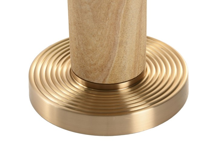 TABLE LAMP FROM BRASS AND MARBLE