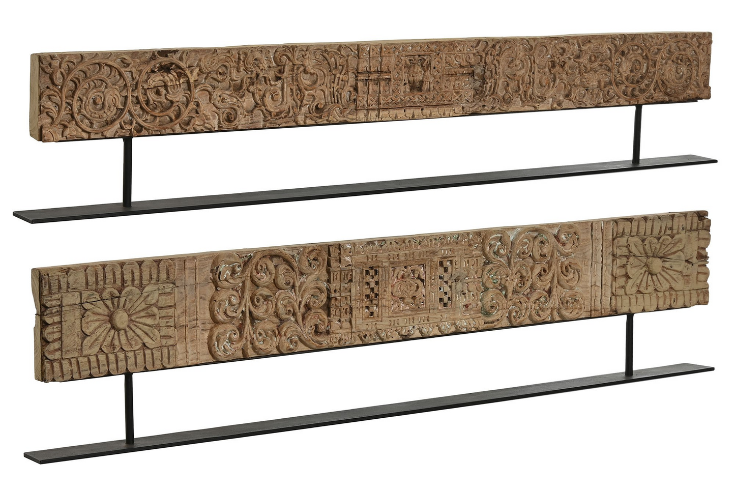 ANTIGUE CARVED WOOD DECORATION 120cm