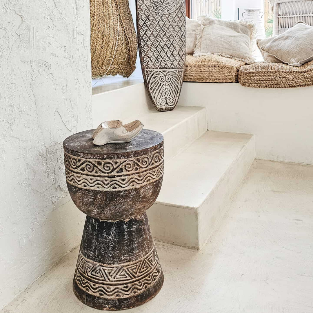 BOHO SIDE TABLE/STOOL