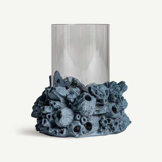ARRECIFE CANDLE HOLDER BLUE