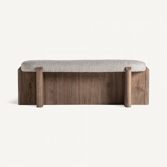 JACQUARD BED FOOT STOOL