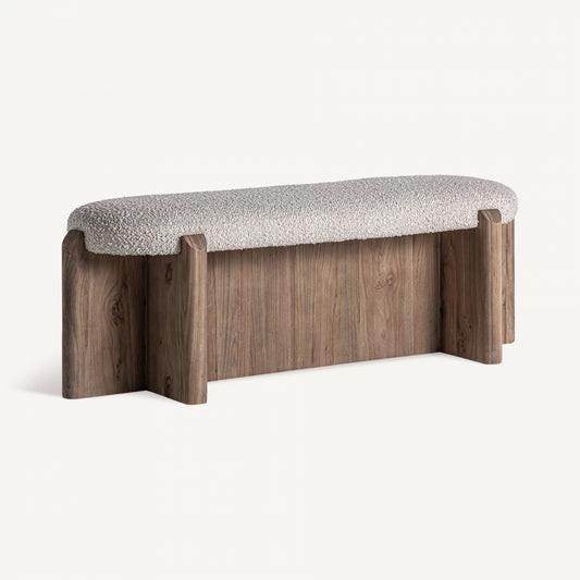 JACQUARD BED FOOT STOOL