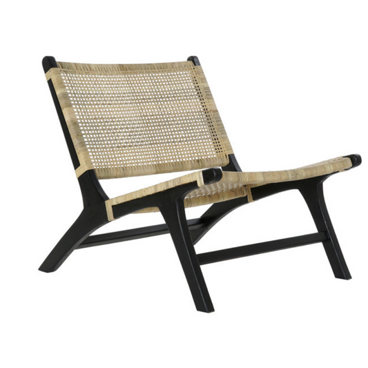 ARMCHAIR RATTAN/BLACK