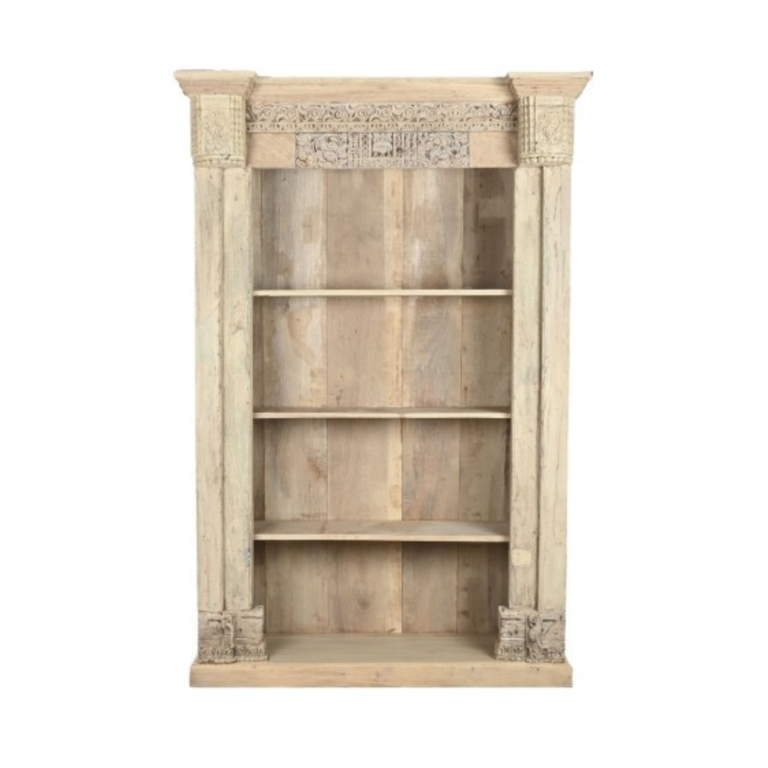 РЪЧНО ИЗРАБОТЕНА УНИКАЛНА ЕТАЖЕРКА ОТ ТИКОВО ДЪРВО 150 см