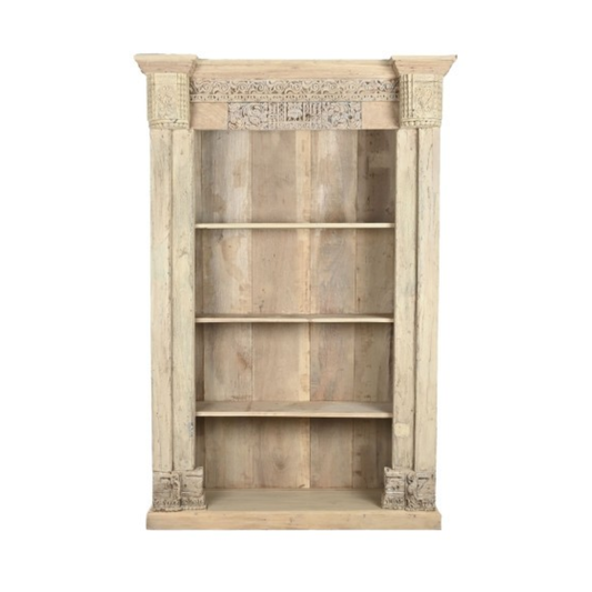 РЪЧНО ИЗРАБОТЕНА УНИКАЛНА ЕТАЖЕРКА ОТ ТИКОВО ДЪРВО 150 см