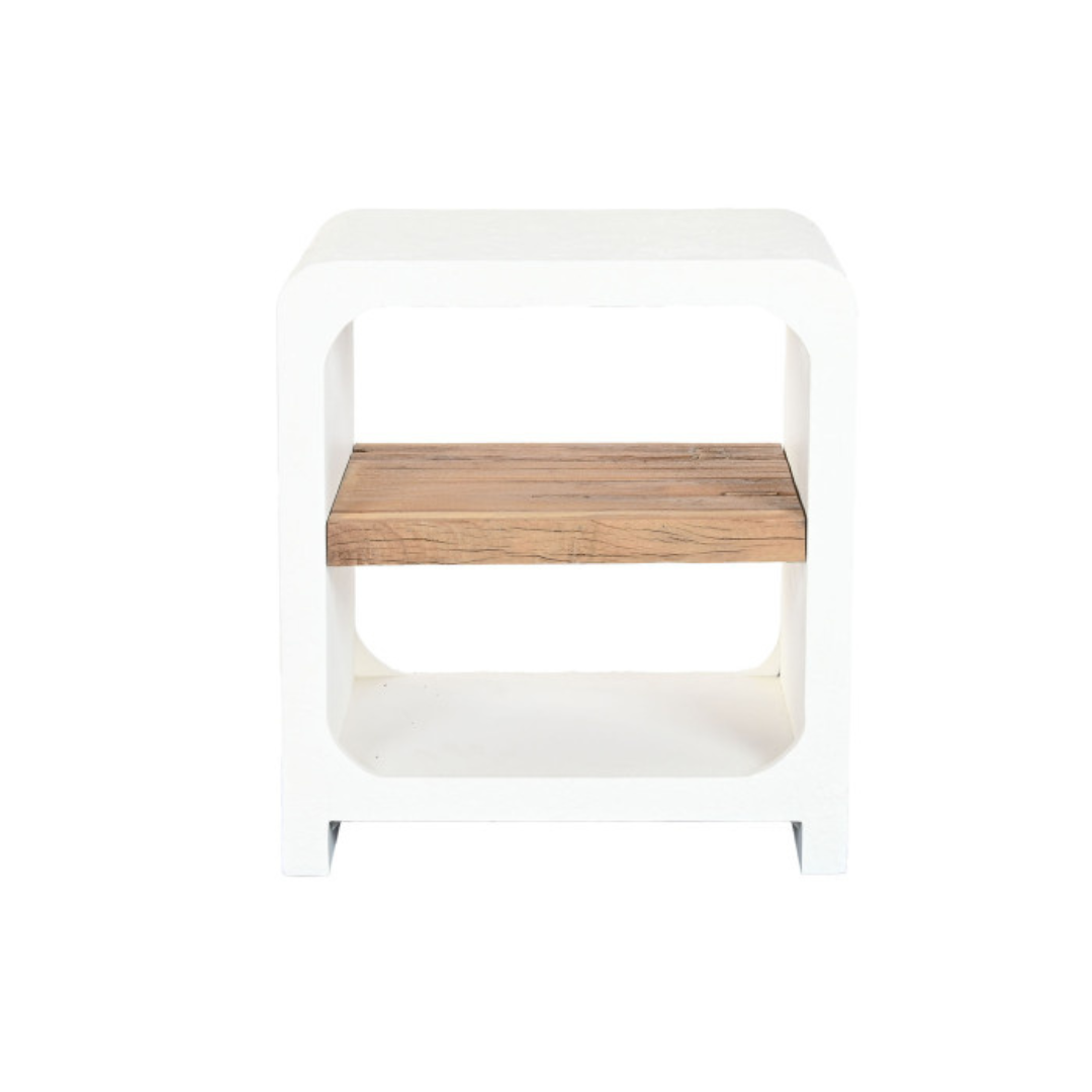 RECYCLED MANGO WOOD BEDSIDE TABLE STRATO
