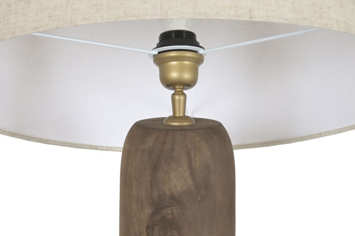 ПОДОВА ЛАМПА ОТ МАНГОВО ДЪРВО/ЛЕН