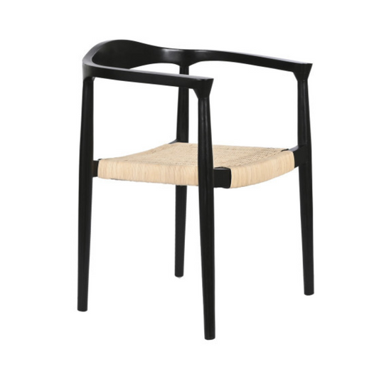 COMO TEAK CHAIR BLACK