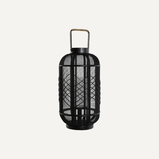 CANDLE HOLDER BLACK METAL