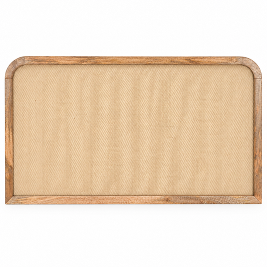 MANGO WOOD & JUTE HEADBOARD