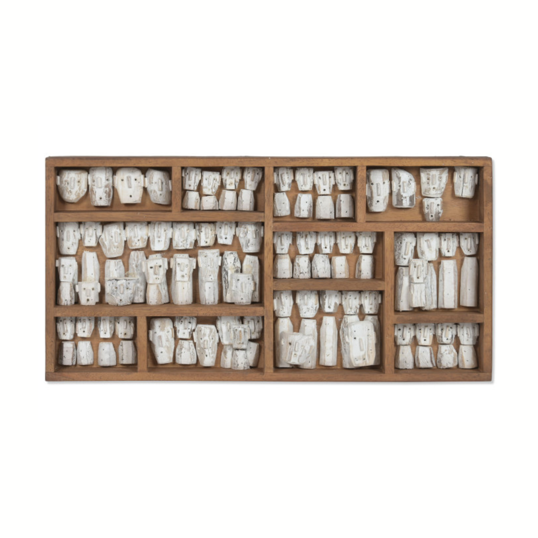 TEAK WOOD WALL DECORATION 80cm