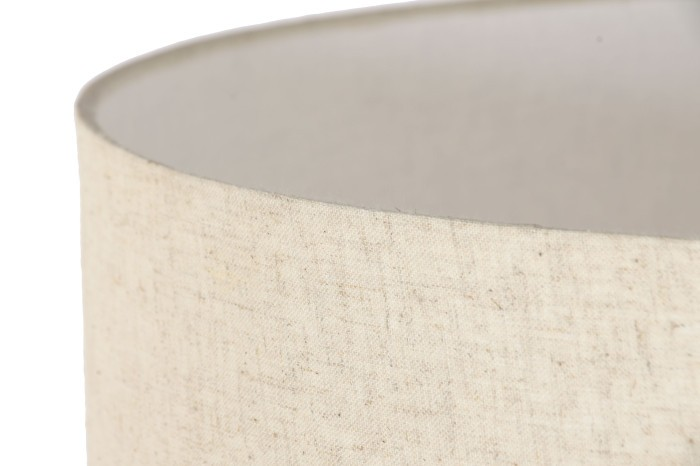 ПОДОВА ЛАМПА ОТ СКУЛПТУРНО МАНГОВО ДЪРВО И ЛЕН