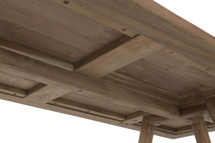 МАСА ЗА ХРАНЕНЕ ОТ РЕЦИКЛИРАНО ТИКОВО ДЪРВО 240 см