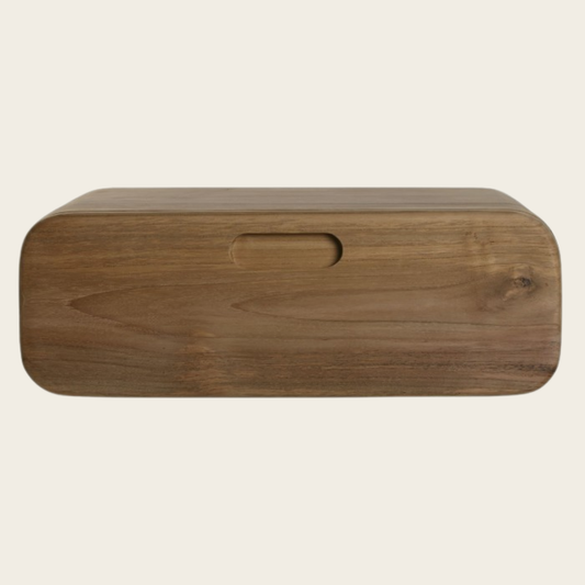 WALL TEAK WOOD NIGHTSTAND