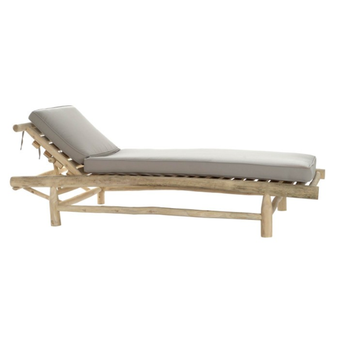 TEAK WOOD SUN LOUNGER