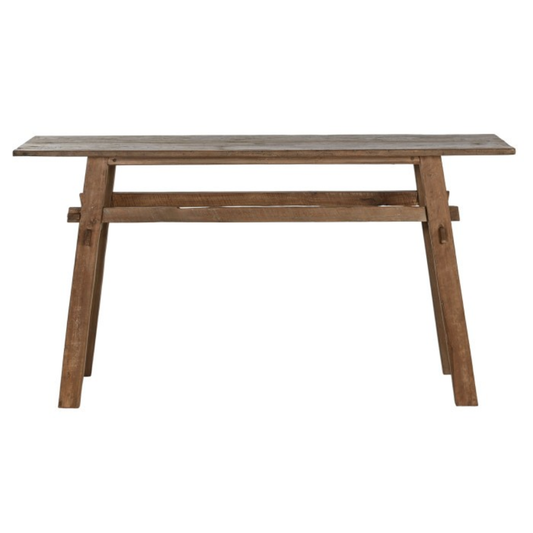 RUSTIC TEAK ENTRYWAY TABLE 140cm