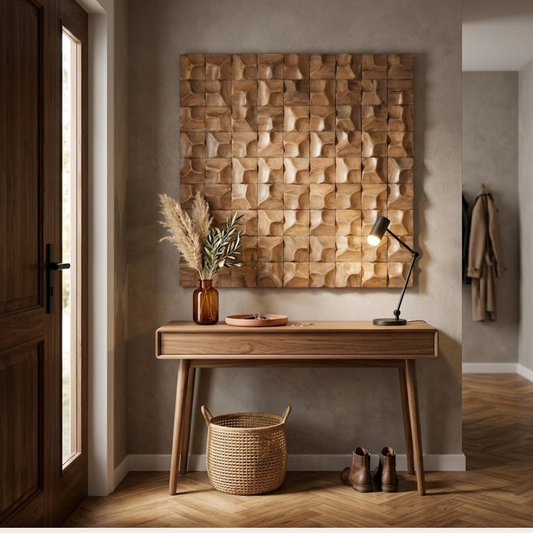 3D DECORATIVE MANGO WOOD PANEL 90cm