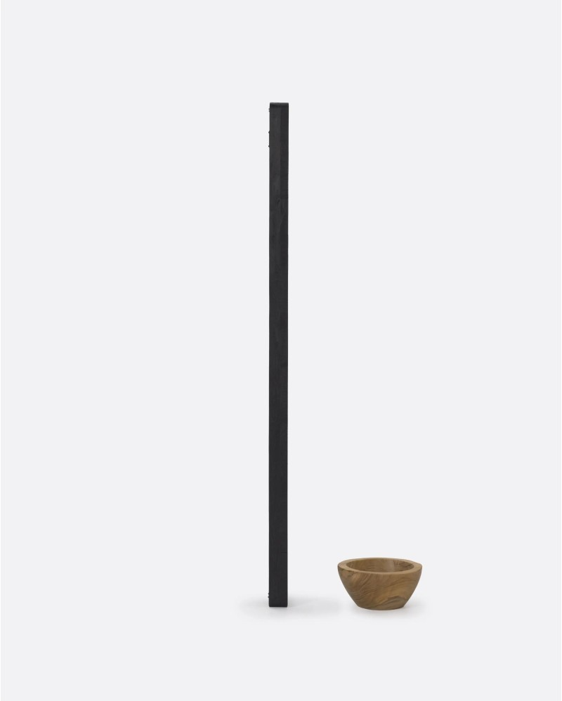 BLACK TEAK WOOD MIRROR TAMBORA 140cm