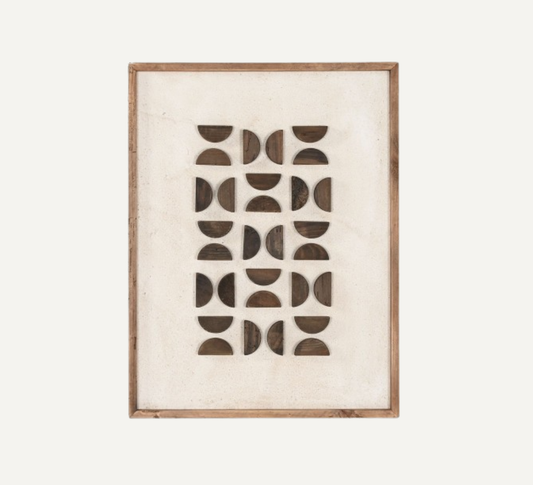RECYCLED WOOD PINE TREE WALL DECORATION