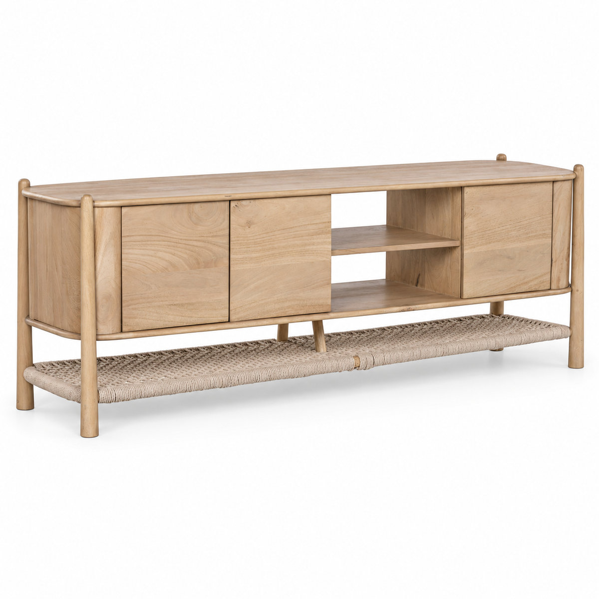 CORDA TV CABINET FROM ACACIA WOOD & ROPE