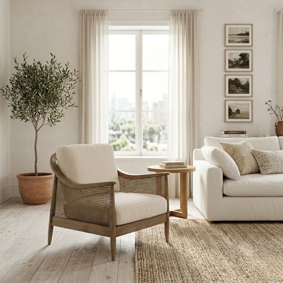 LINEN ARMCHAIR