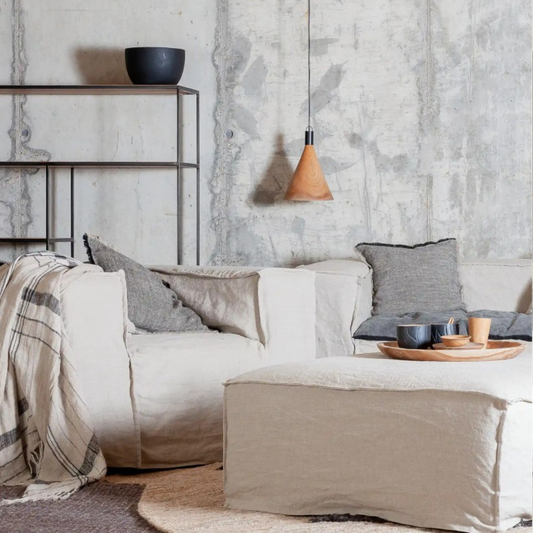 LINEN ARMCHAIR STROZZI/NATURAL
