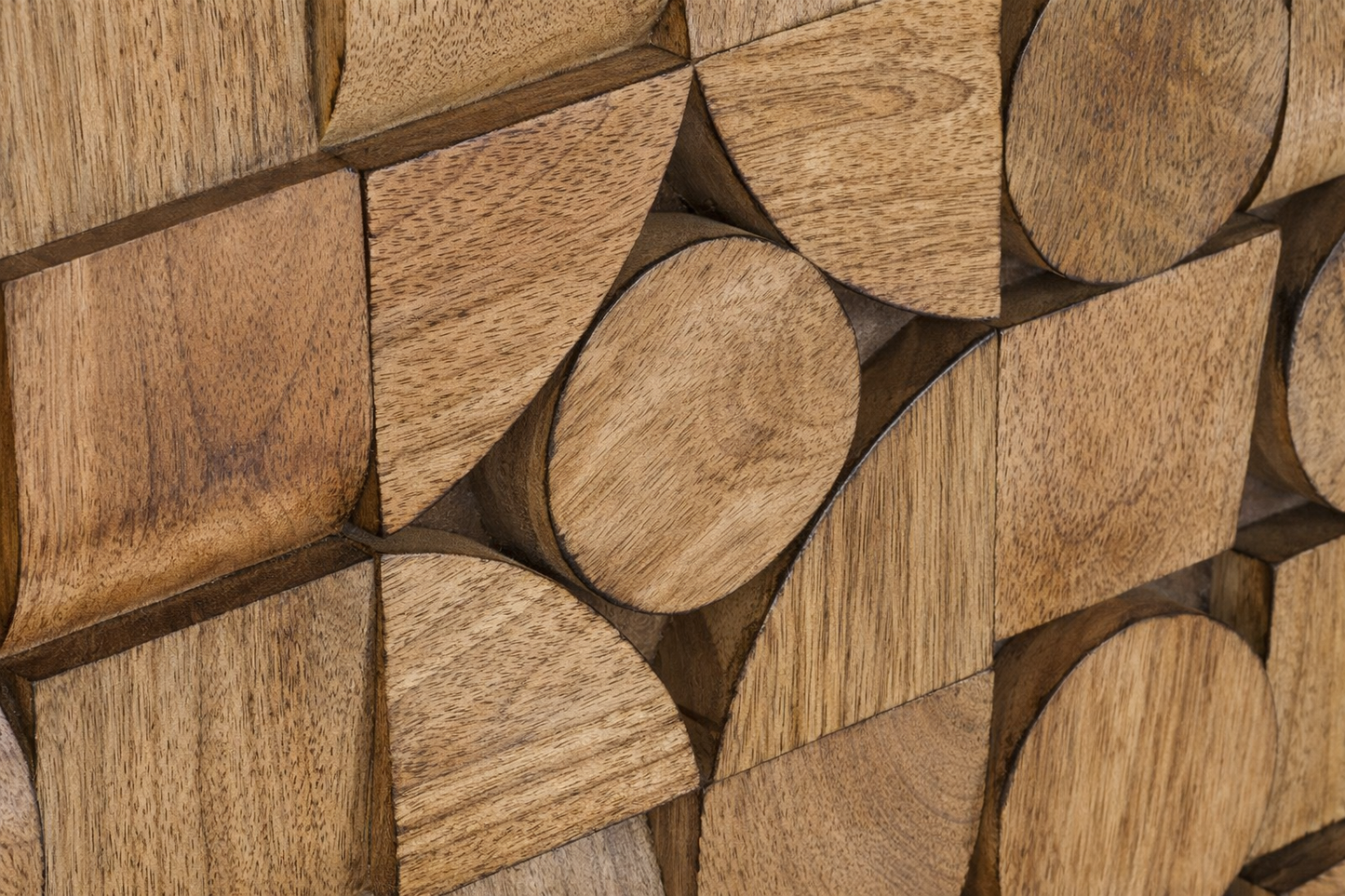 3D DECORATIVE MANGO SOLID WOOD PANEL 90cm