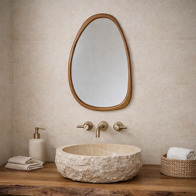 WOOD MIRROR 39/64cm