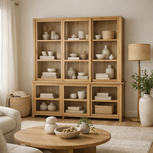 TEAK WOOD SHOWCASE IMAM