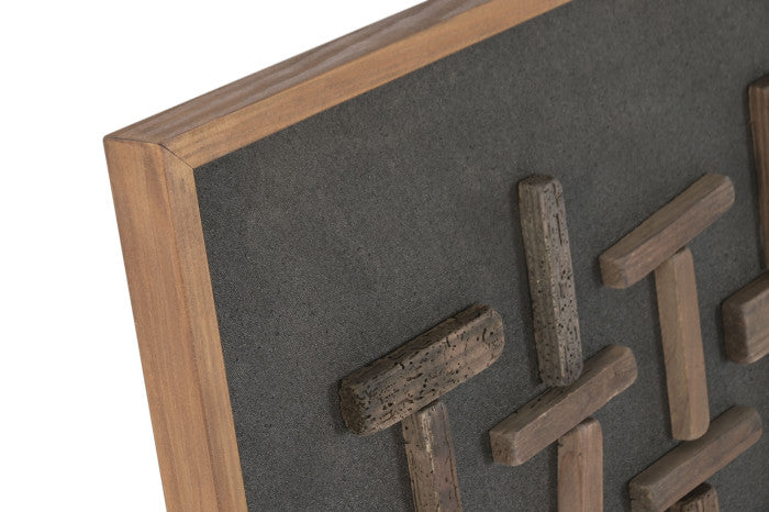 КАРТИНА ОТ РЕЦИКЛИРАНО ДЪРВО 122 см