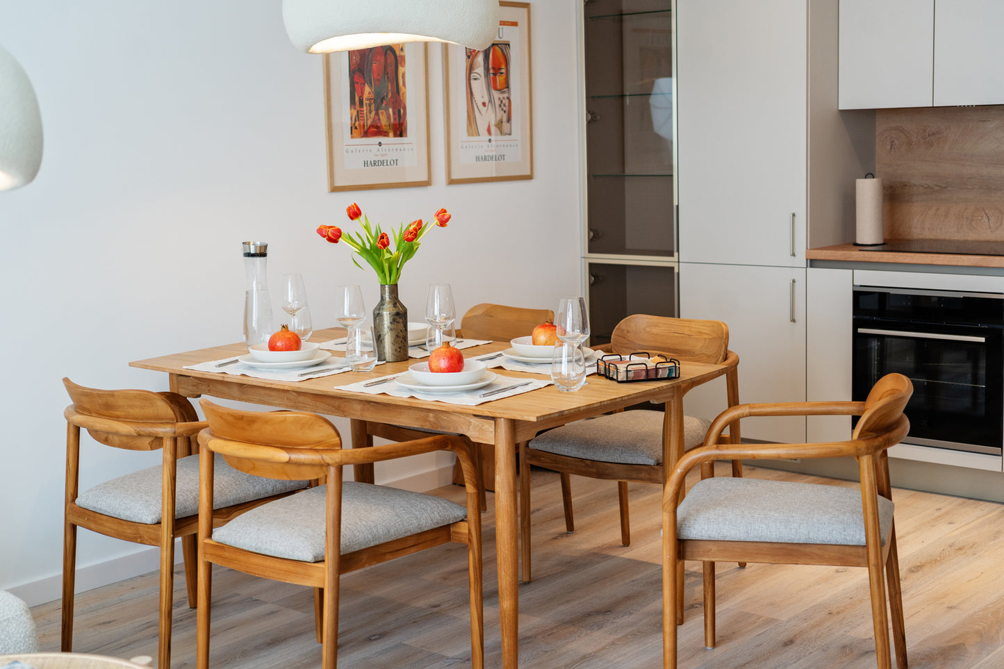BERLIN TEAK WOOD DINING TABLE