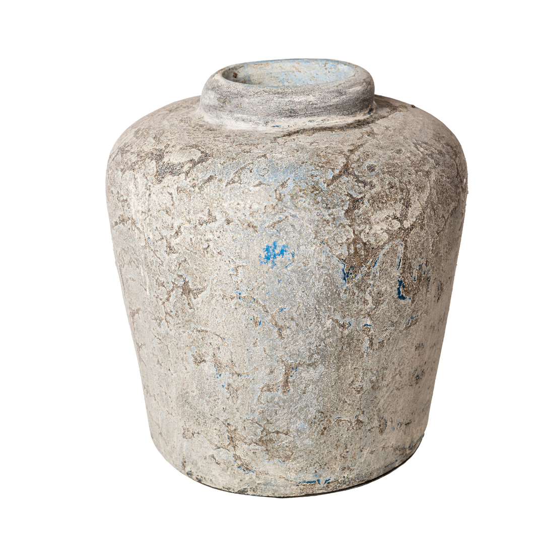 501 BLUE CREAM VASE