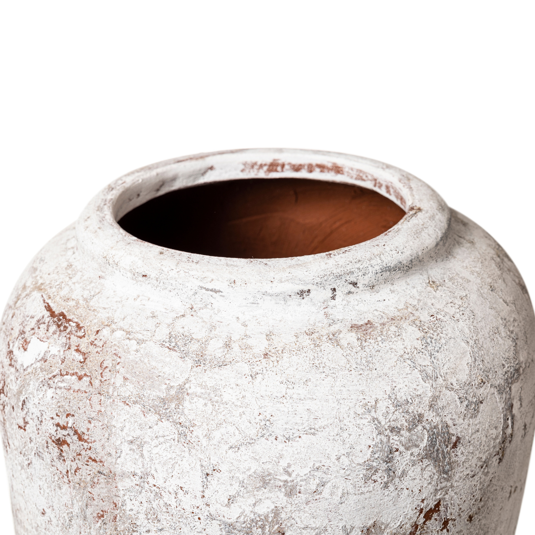 505 WHITE TAUPE VASE