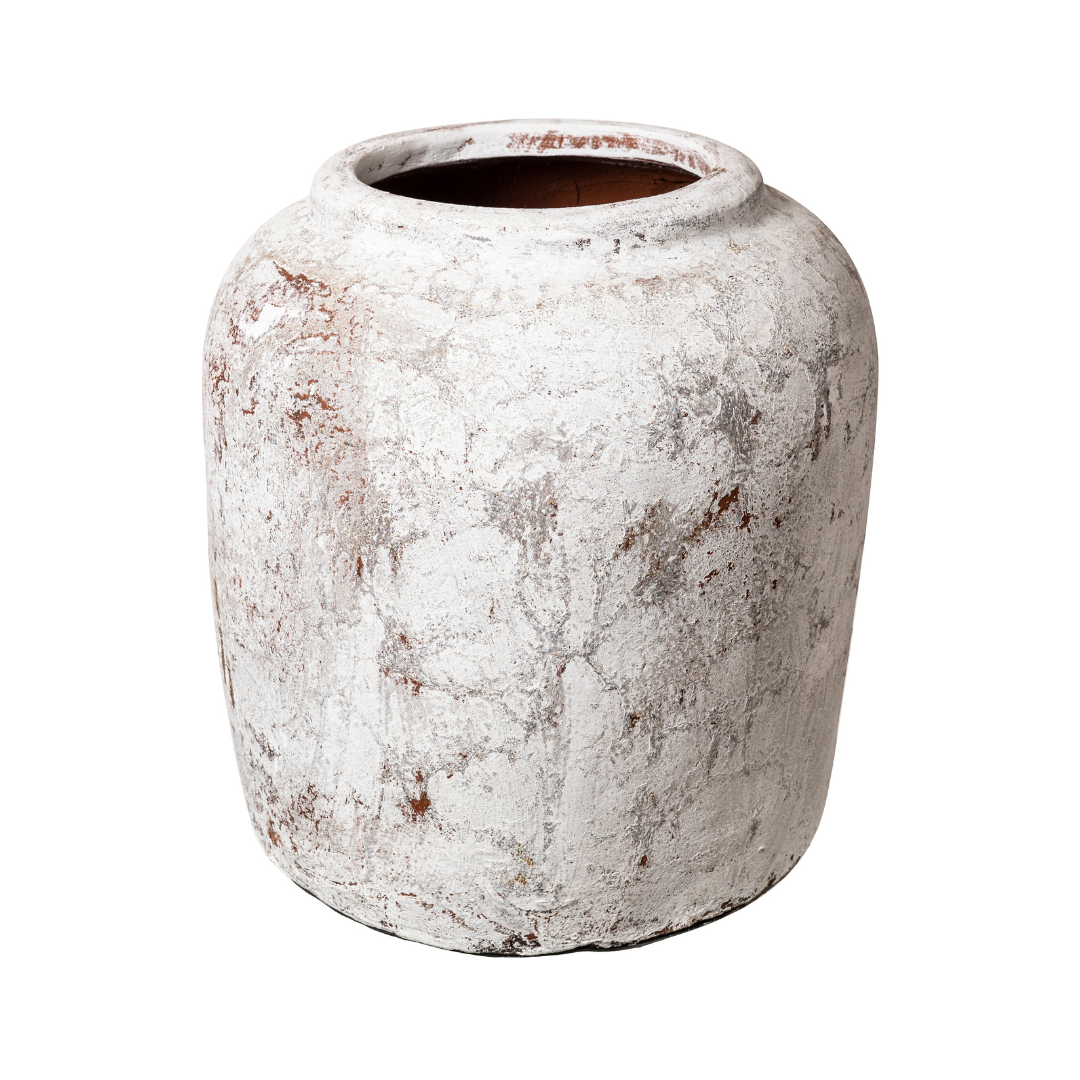 505 WHITE TAUPE VASE