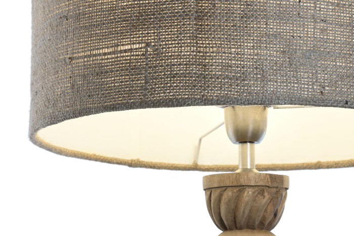 ДЪРВЕНА НАСТОЛНА ЛАМПА 91 см