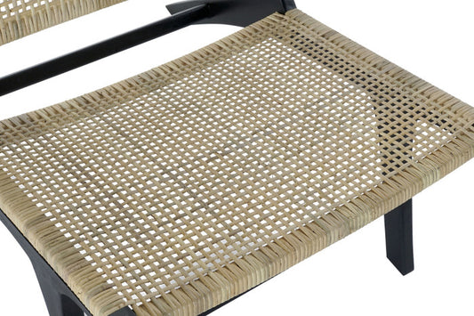 ARMCHAIR RATTAN/BLACK